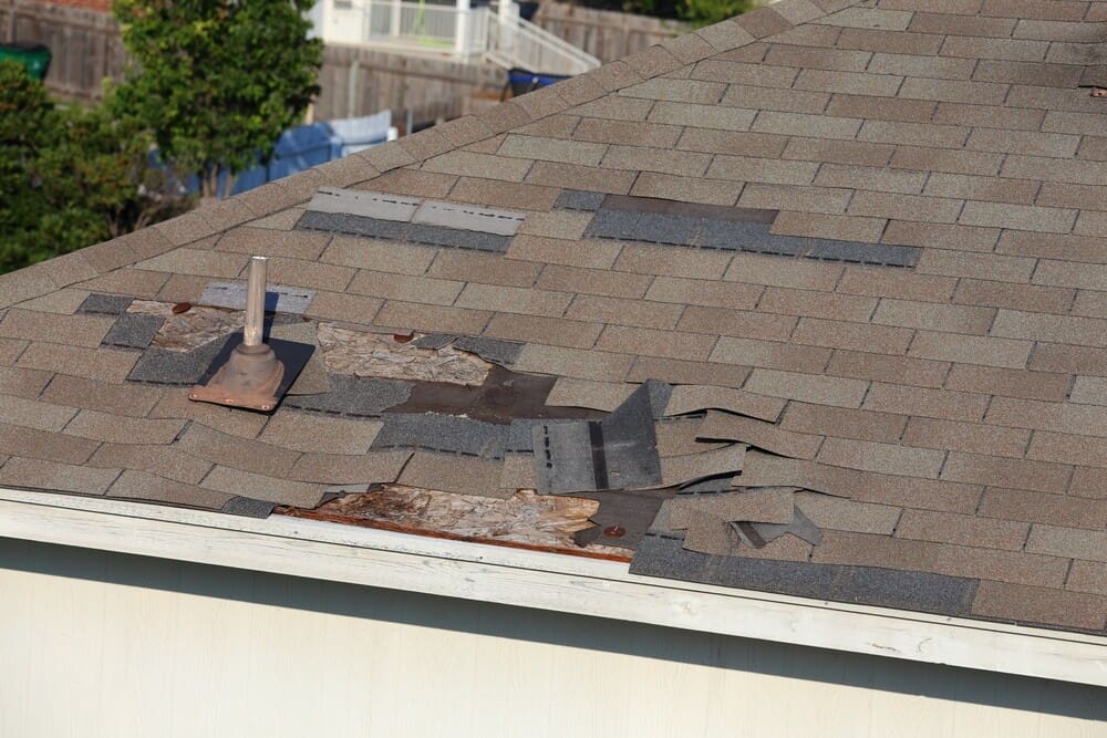 shingle damage for roofing contractors in Knoxville, TN; Tennessee roof repair companies