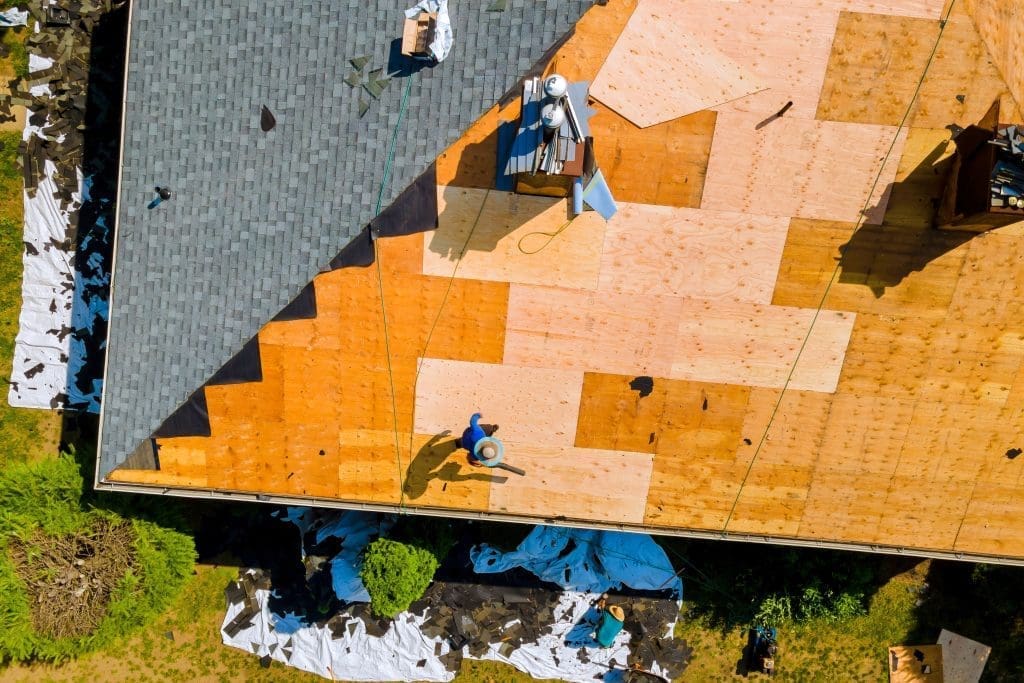 roof repair from above